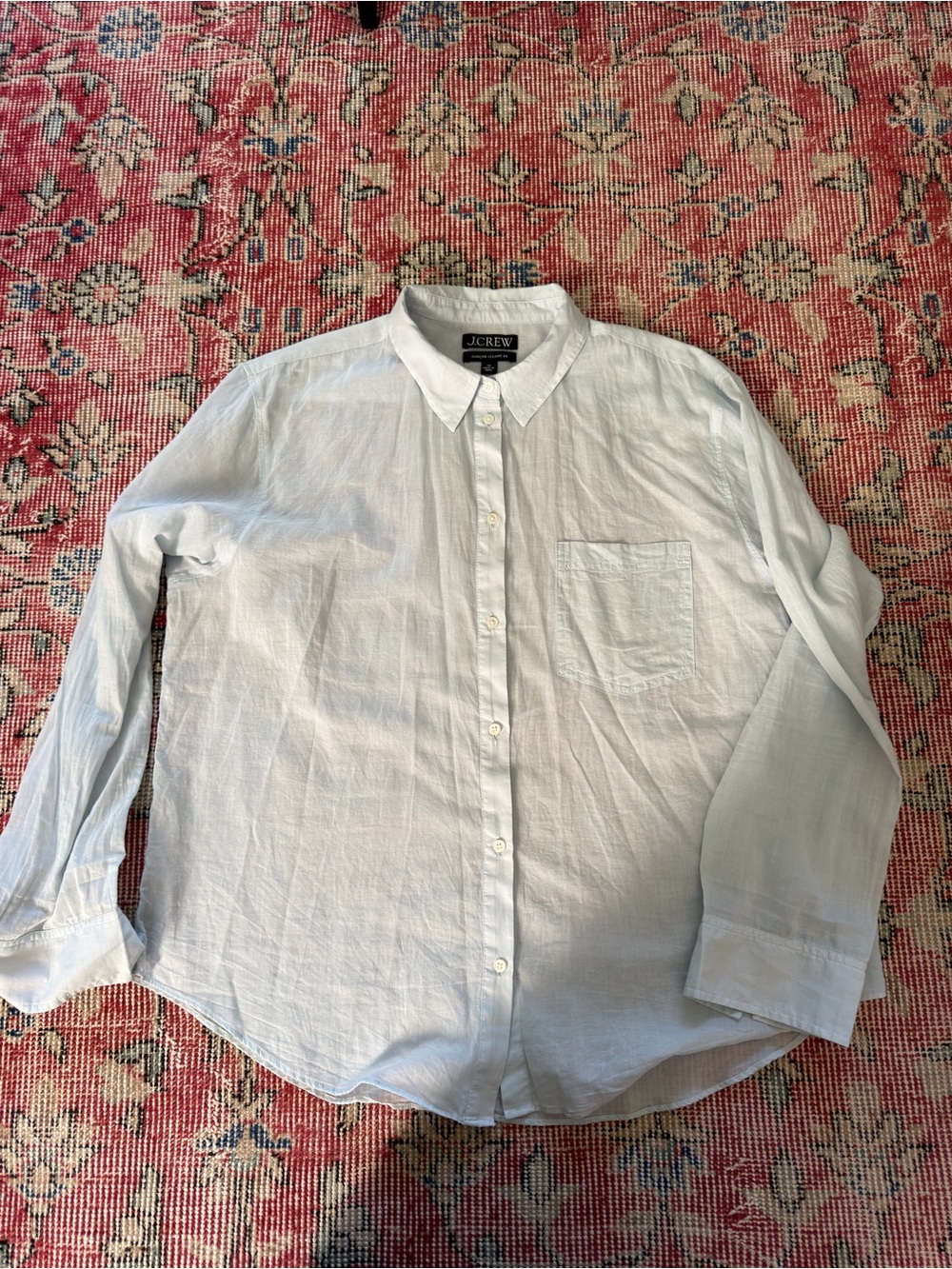 J. Crew White Button-Down Women's Shirt
